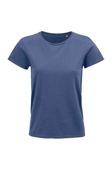 SOLS Womens/Ladies Crusader Organic T-Shirt - Denim
