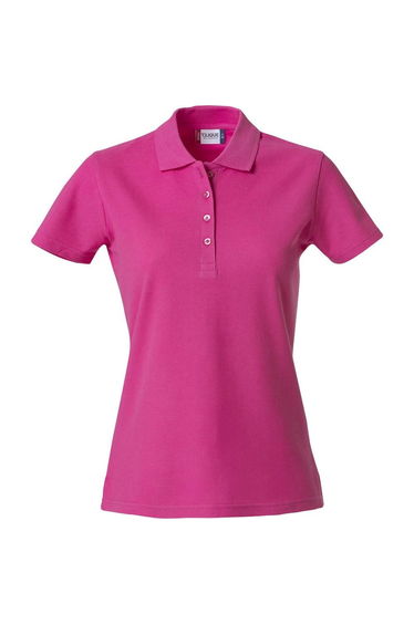 Clique Womens/Ladies Plain Polo Shirt - Bright Cerise
