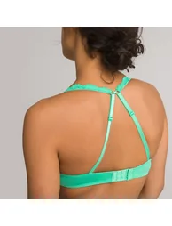 Lace Padded Halterneck Bra - 1