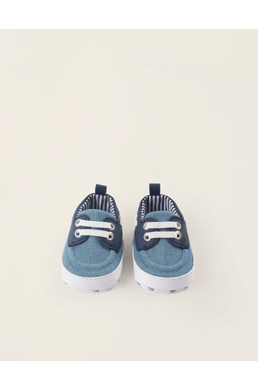 Deck Shoes for Newborns, blue