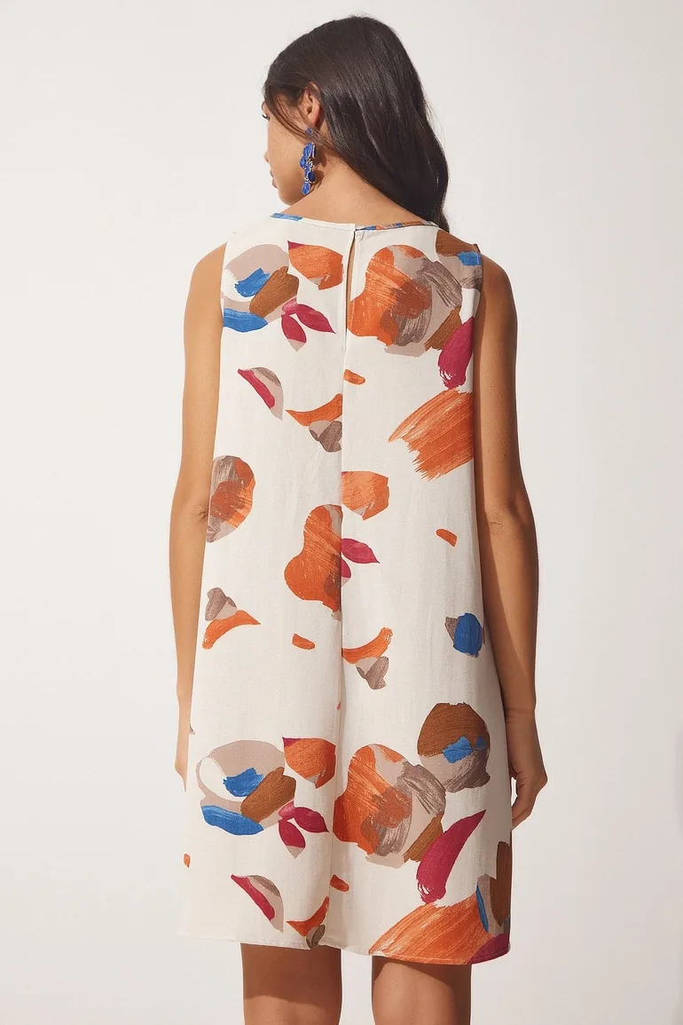 Column Mini Shift Dress - 3