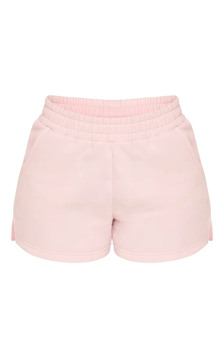 Petite Baby Pink Drawstring Waist Side Pocket Mini Shorts - 4