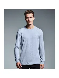 Anthem Mens Marl Long-Sleeved T-Shirt - Grey