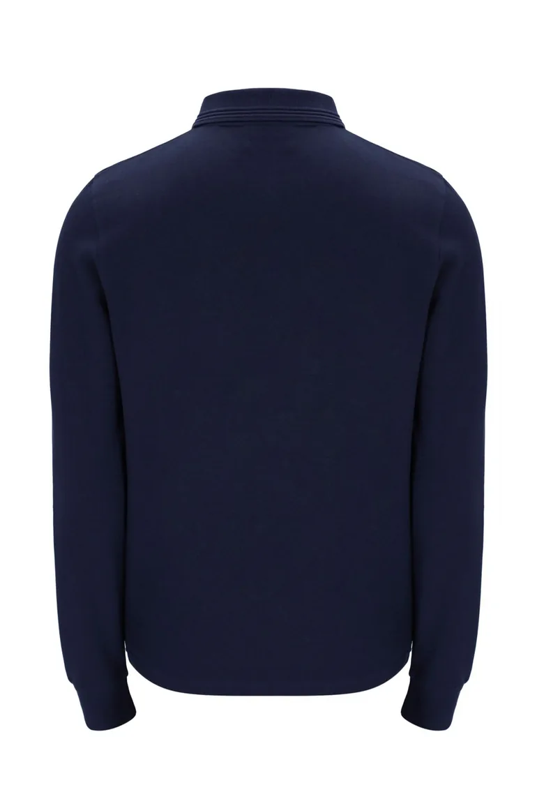 Emiliano L/S Polo With Raised Tipping Fila Navy - 3