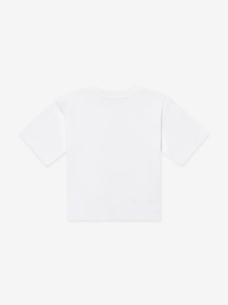 Moschino Boys Logo Pocket T-Shirt in White - 1