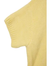 Yellow Wide Fit Soft Textured Knitwear Sweater - 7