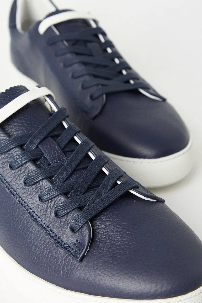 Westwood Leather Pebble Sneaker  Navy - navy - 2