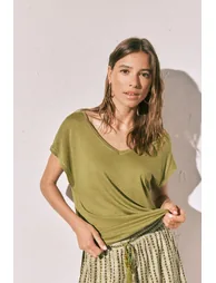 تيشيرت بأكمام قصيرة - أخضر - 3