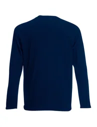 Fruit Of The Loom Mens Valueweight Crew Neck Long Sleeve T-Shirt - Deep Navy - 1