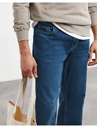 Loose Fit Stretch Jean Mid Wash - 4
