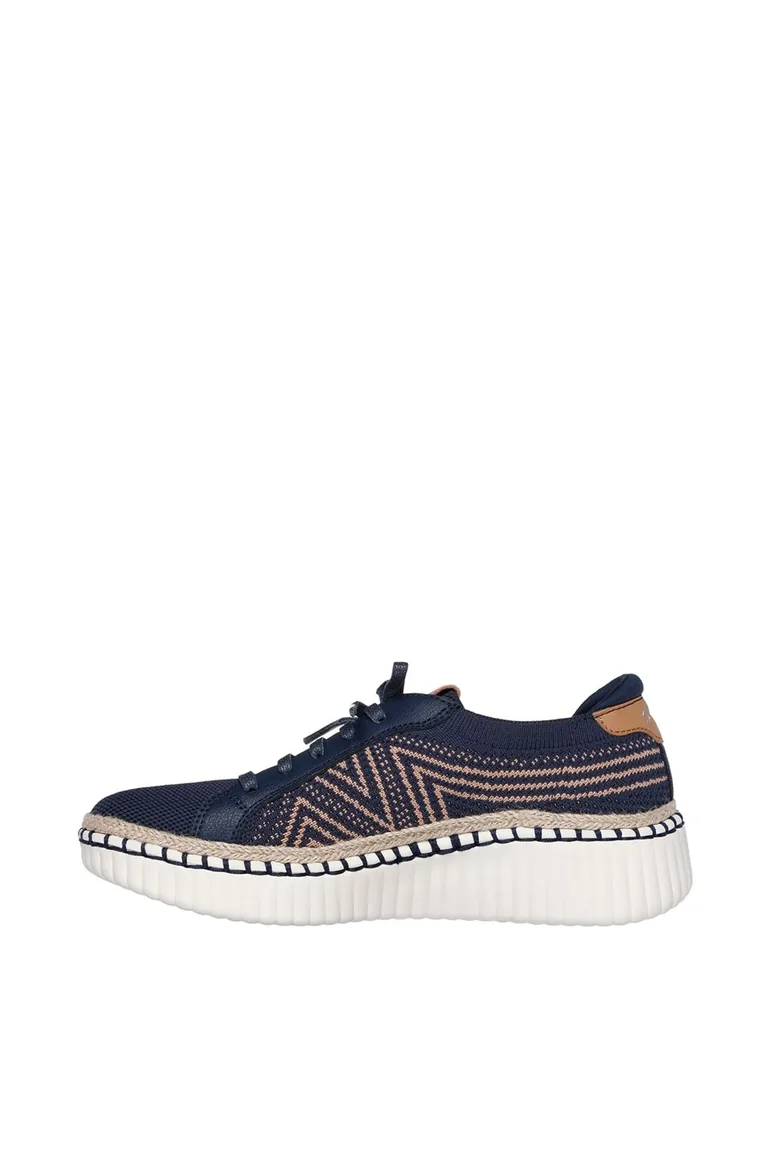 WILSHIRE BLVD BELLEVUE Two Tone Knit Lace Slip-On Navy - 3