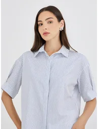 Striped Regular Fit Short Sleeve Shirt - 2