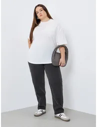 Plus Size High Rise Mom Jeans