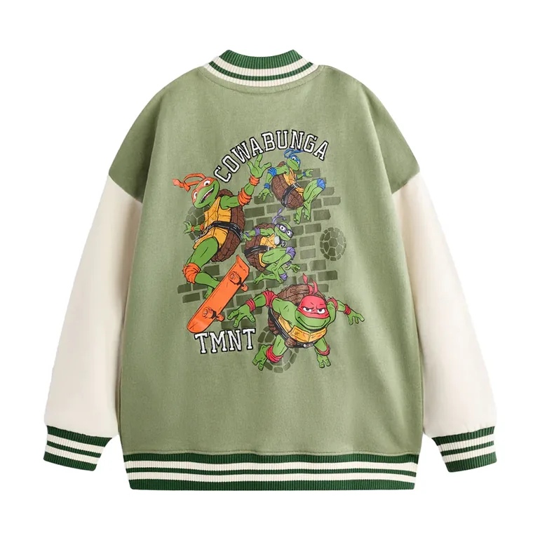 Teenage Mutant Ninja Turtles Boys Cowabunga Bomber Jacket - Green - 1