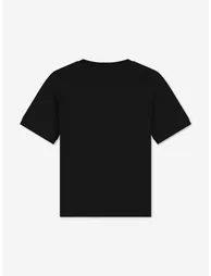 EA7 Emporio Armani Boys Train Logo Tape T-Shirt in Black - 1