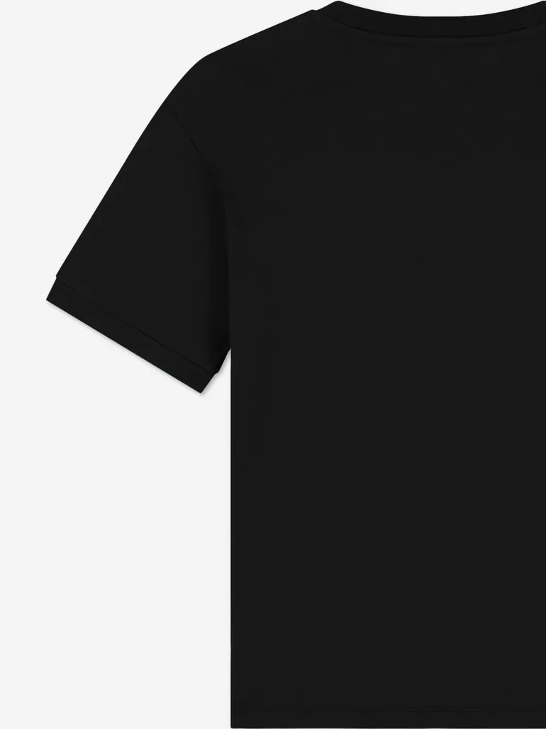 EA7 Emporio Armani Boys Train Logo Tape T-Shirt in Black - 3