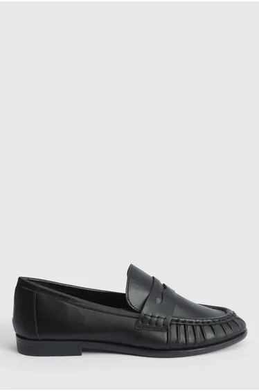 Grace Faux Leather Grandad Loafers