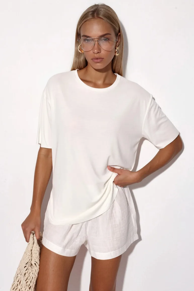BUSEM Loose Fit Crew Neck T-Shirt
