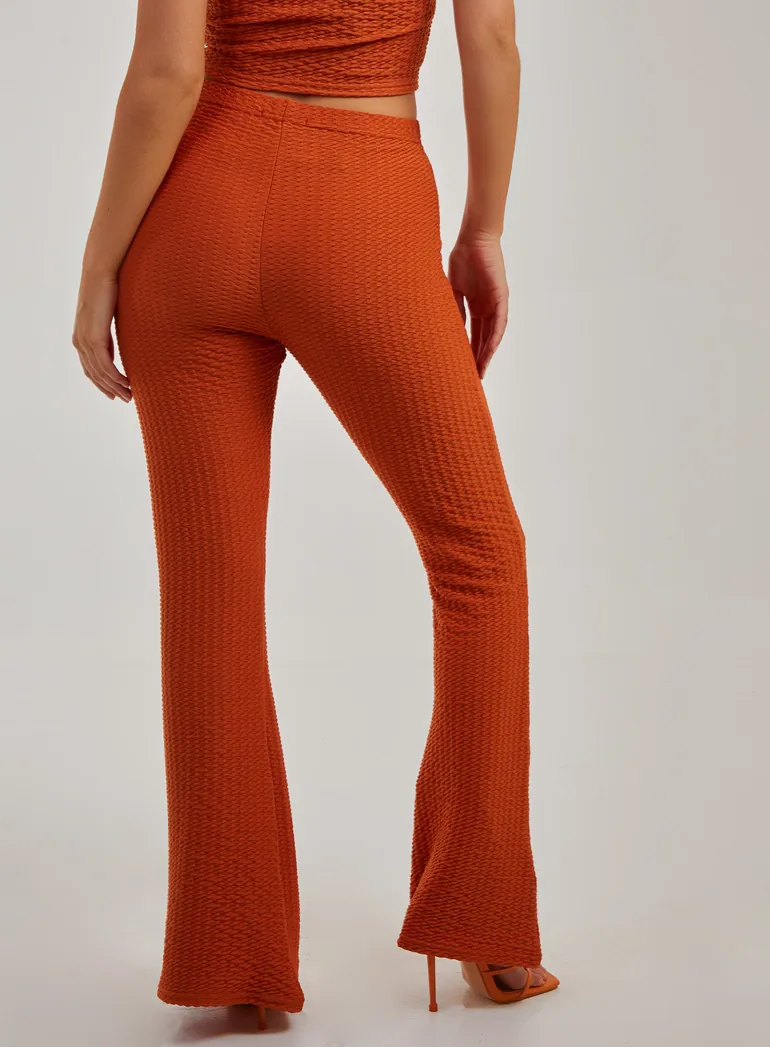 Waffle Flared Trouser - 4
