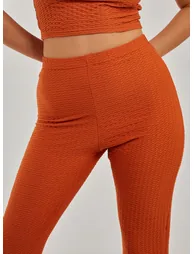 Waffle Flared Trouser - 3