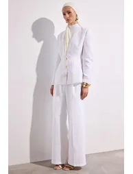 GOLD BUTTONED CUPRA JACKET - 5