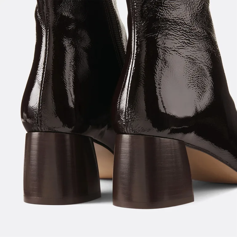 Patent Leather Ankle Boots - 3
