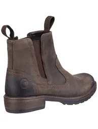 Cotswold Womens/Ladies Laverton Slip On Leather Ankle Boot - Brown - 3