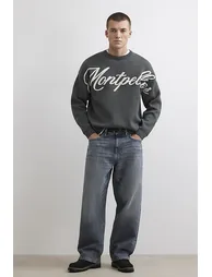 Blue Baggy Fit Mid Wash Jeans