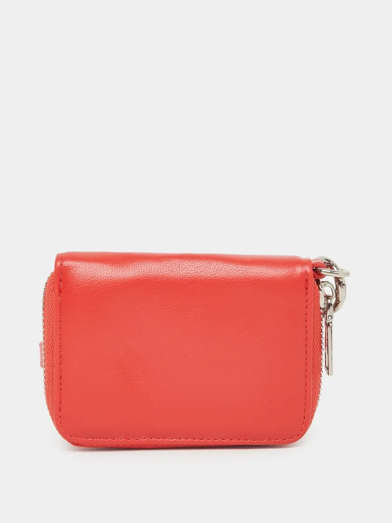 Red Long Strap Zip Pocket Bum Bag - 1