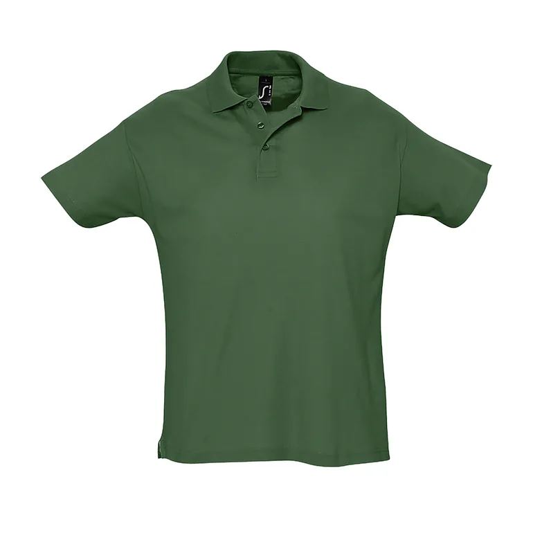 SOLS Mens Summer II Pique Short Sleeve Polo Shirt - Forest Green