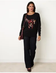 Bow Christmas Jumper