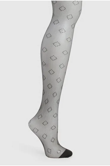 Back Seam Sheer Tights - black