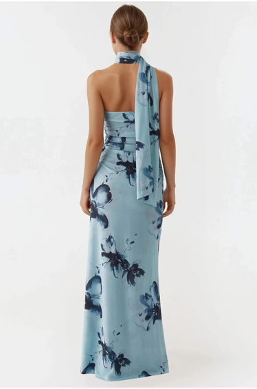 Strapless Printed Maxi Dress product thumbnail 4