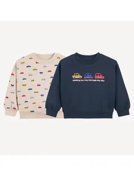 Pack of 2 Crew Neck Fleece Car Printed Sweatshirts