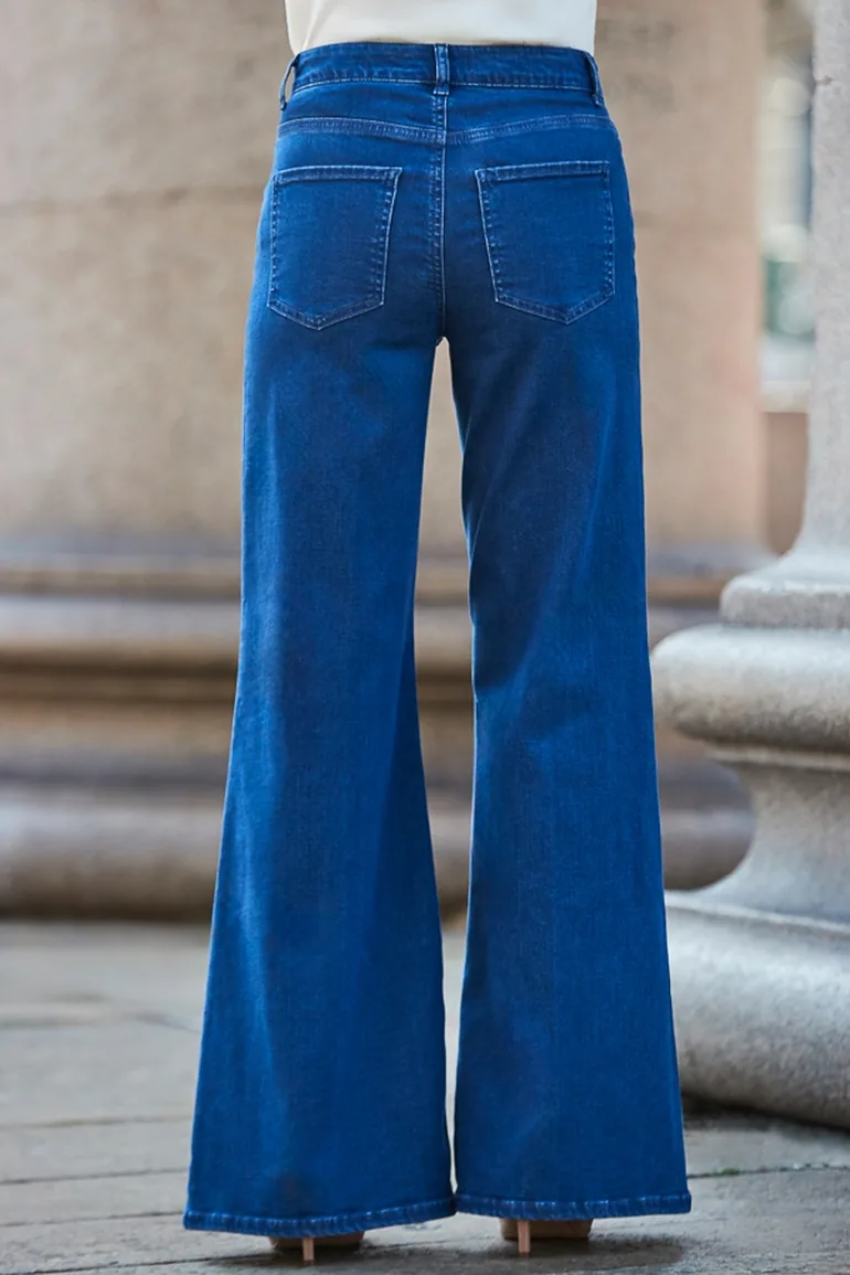 Indigo Blue Palazzo Jeans - 3