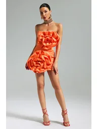 Egbert Flower Strapless Mini Dress - 2