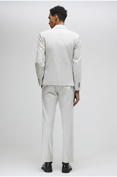 Grey Slim Fit Puppytooth Suit Trousers product thumbnail 3
