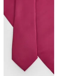 Berry Plain Tie and Pocket Square Set - 1