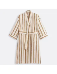 Georgio Kimono Bathrobe in Cotton Veil - 2