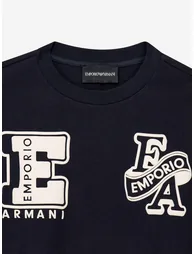Emporio Armani Boys Logo T-Shirt in Navy - 2