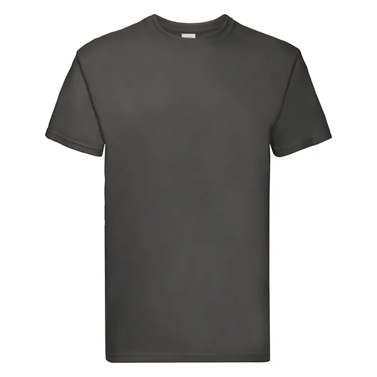 Fruit Of The Loom Mens Super Premium Short Sleeve Crew Neck T-Shirt - Light Graphite