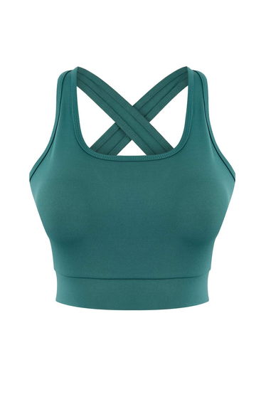 Emerald Green Diving/Scuba Covered Sports Bra product thumbnail 3