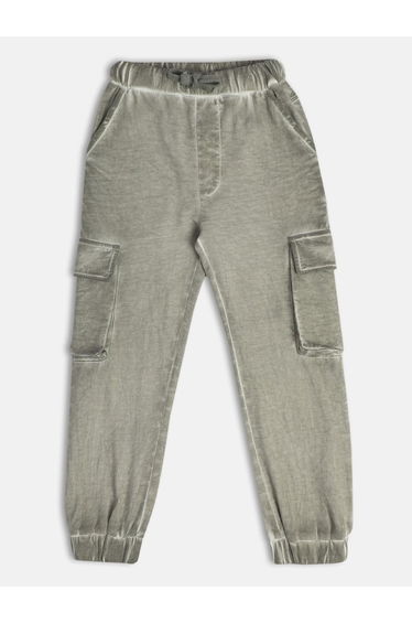 Boys Washed Cargo Pocket Joggers