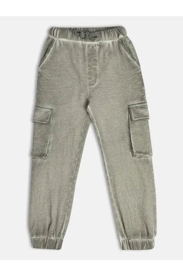 Boys Washed Cargo Pocket Joggers