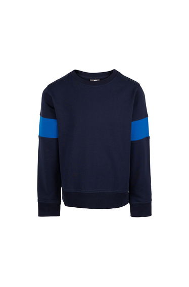 Trespass Boys Antro Long-Sleeved Sweatshirt - Navy
