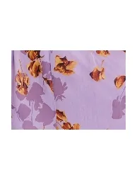 Women's Jumpsuit in Purple Floral with Asymmetrical Sleeve - 6