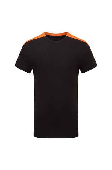 TriDri Childrens/Kids Performance Contrast T-Shirt - Black/Orange