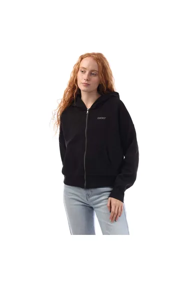 هودي دكني رمادي بأكمام طويلة