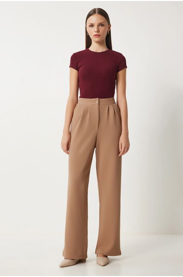 ISTANBUL High Waist Pleated Wide Leg Pants