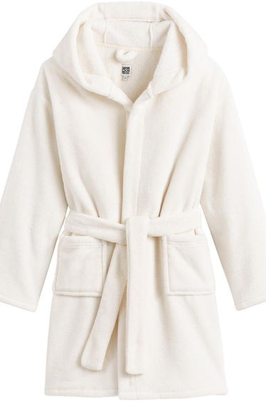 Soft Fleece Hooded Bathrobe